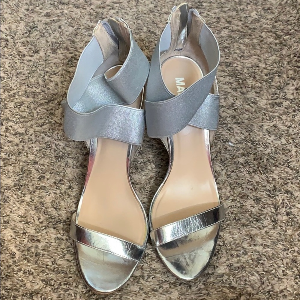 Silver stilettos